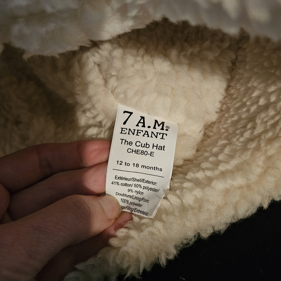 The Cub Hat 7AM Enfant Blue Gray  12 To 18 Months Winter Snow Hat - Picture 3 of 4